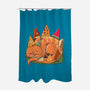 Snackasaurus Snooze-None-Polyester-Shower Curtain-spoilerinc