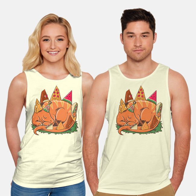 Snackasaurus Snooze-Unisex-Basic-Tank-spoilerinc