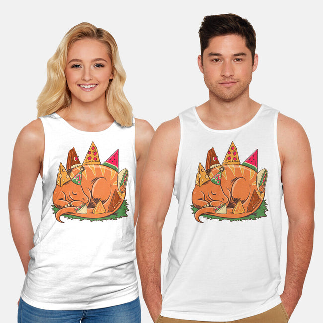 Snackasaurus Snooze-Unisex-Basic-Tank-spoilerinc