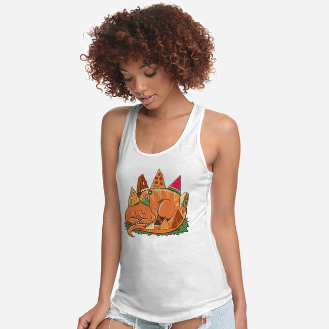 Snackasaurus Snooze-Womens-Racerback-Tank-spoilerinc