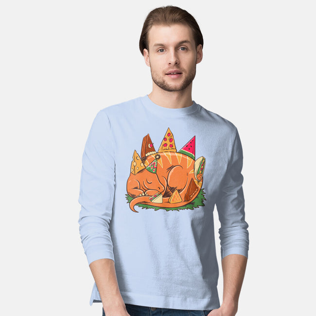 Snackasaurus Snooze-Mens-Long Sleeved-Tee-spoilerinc