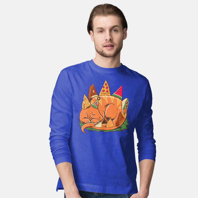Snackasaurus Snooze-Mens-Long Sleeved-Tee-spoilerinc
