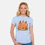 Snackasaurus Snooze-Womens-Fitted-Tee-spoilerinc