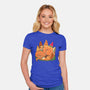 Snackasaurus Snooze-Womens-Fitted-Tee-spoilerinc
