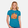 Snackasaurus Snooze-Womens-Fitted-Tee-spoilerinc
