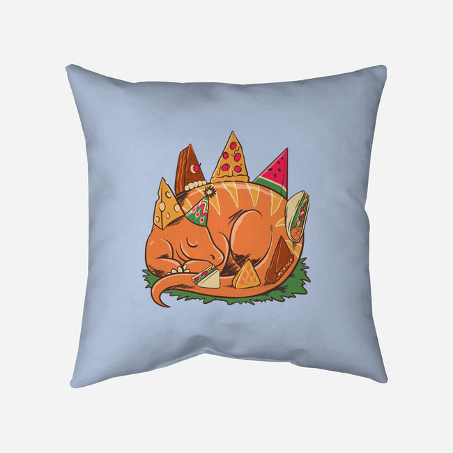 Snackasaurus Snooze-None-Removable Cover w Insert-Throw Pillow-spoilerinc