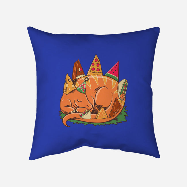 Snackasaurus Snooze-None-Removable Cover w Insert-Throw Pillow-spoilerinc