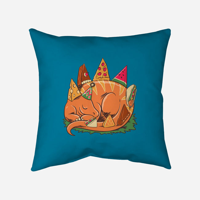 Snackasaurus Snooze-None-Removable Cover w Insert-Throw Pillow-spoilerinc