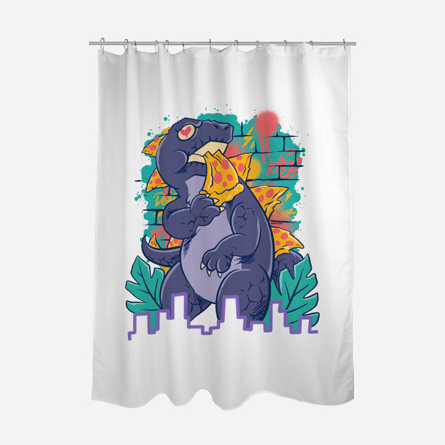 Pizzaurus Supreme-None-Polyester-Shower Curtain-spoilerinc
