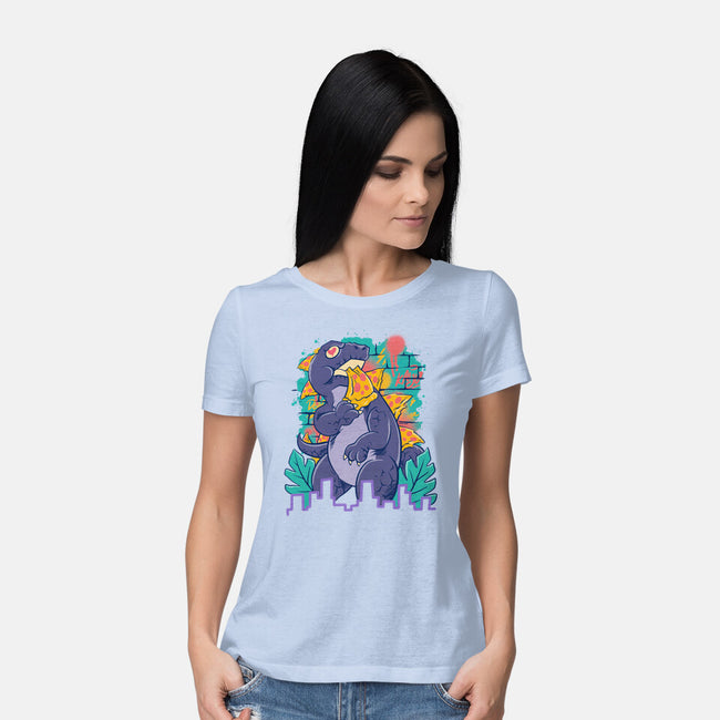 Pizzaurus Supreme-Womens-Basic-Tee-spoilerinc