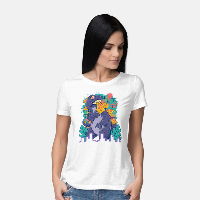 Pizzaurus Supreme-Womens-Basic-Tee-spoilerinc
