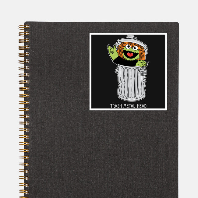 Trash Metal Head-None-Glossy-Sticker-imisko