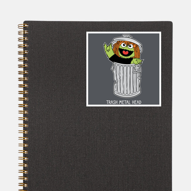 Trash Metal Head-None-Glossy-Sticker-imisko