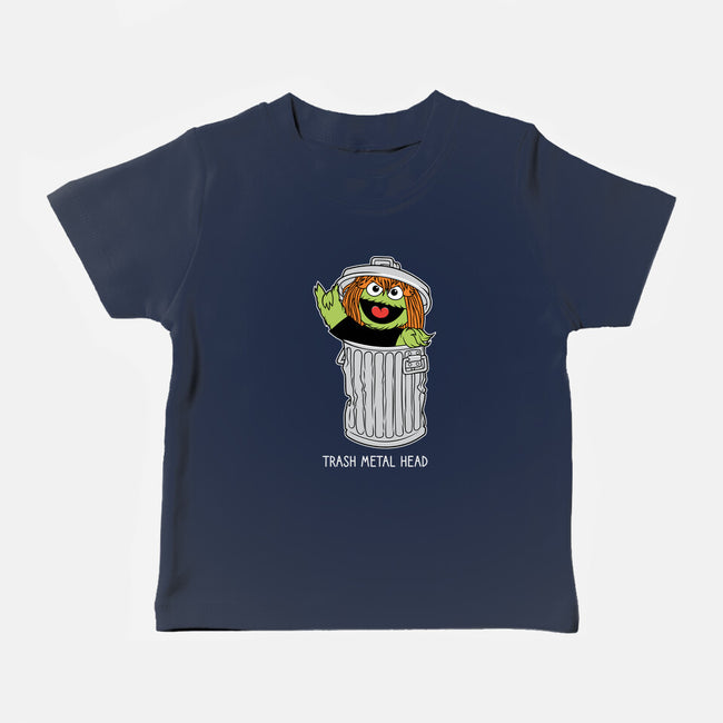 Trash Metal Head-Baby-Basic-Tee-imisko