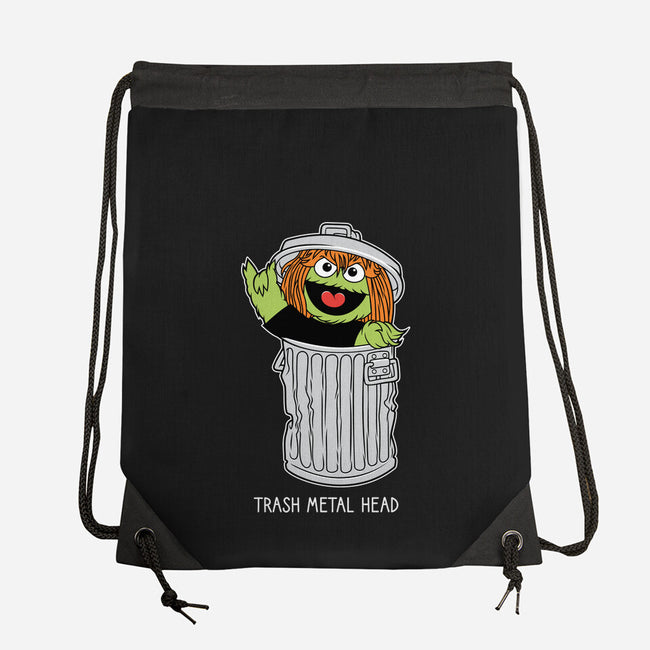 Trash Metal Head-None-Drawstring-Bag-imisko
