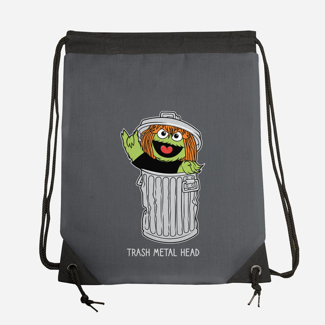 Trash Metal Head-None-Drawstring-Bag-imisko