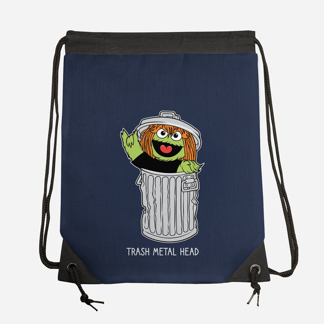 Trash Metal Head-None-Drawstring-Bag-imisko