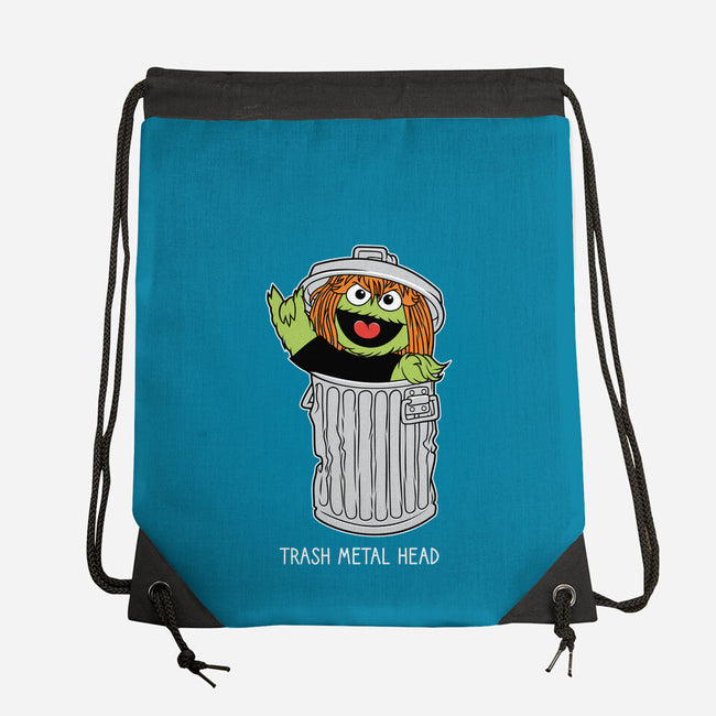 Trash Metal Head-None-Drawstring-Bag-imisko