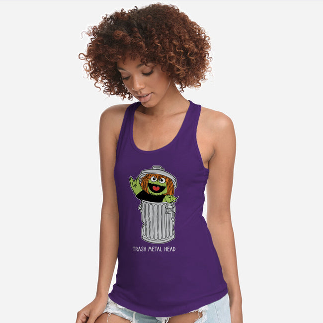 Trash Metal Head-Womens-Racerback-Tank-imisko