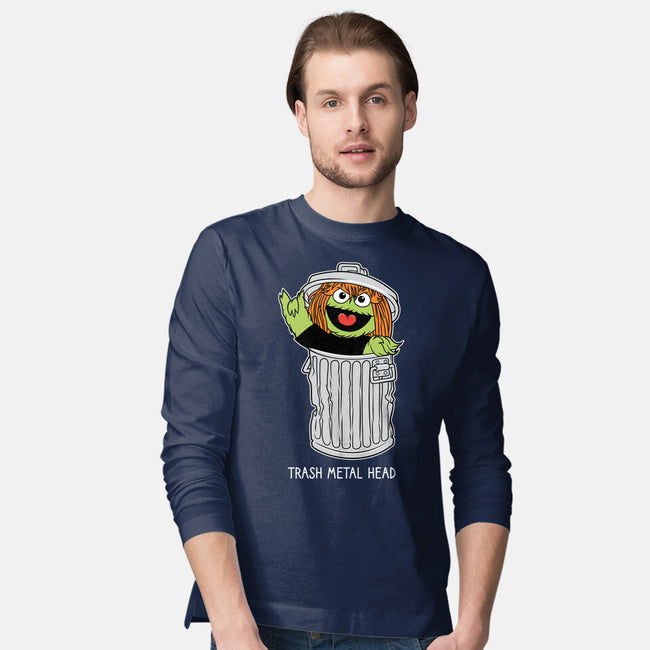 Trash Metal Head-Mens-Long Sleeved-Tee-imisko