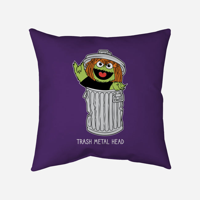 Trash Metal Head-None-Removable Cover w Insert-Throw Pillow-imisko