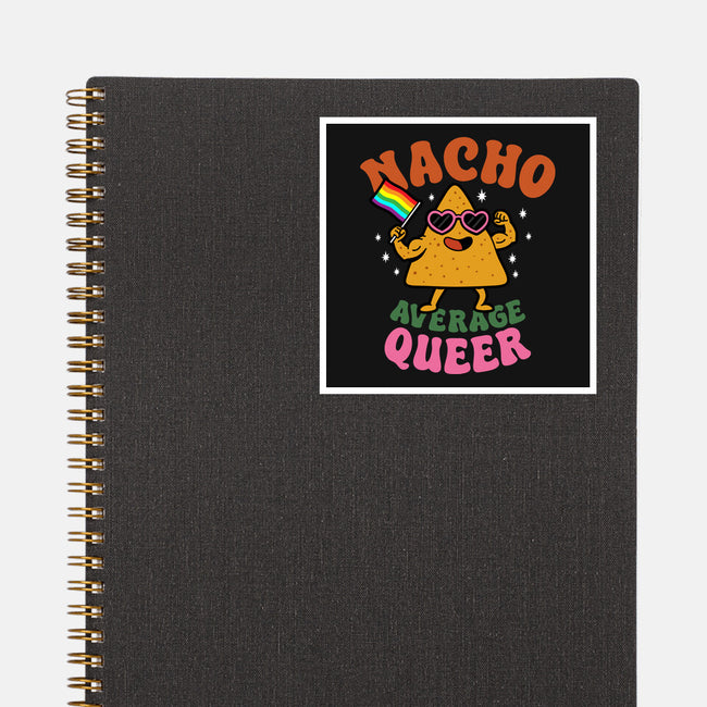 Nacho Average Queer-None-Glossy-Sticker-Boggs Nicolas