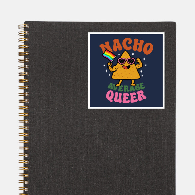 Nacho Average Queer-None-Glossy-Sticker-Boggs Nicolas