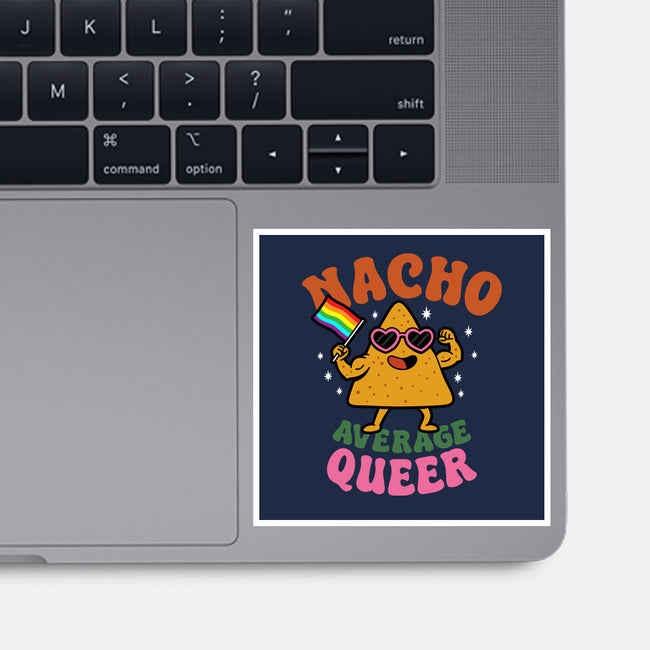 Nacho Average Queer-None-Glossy-Sticker-Boggs Nicolas