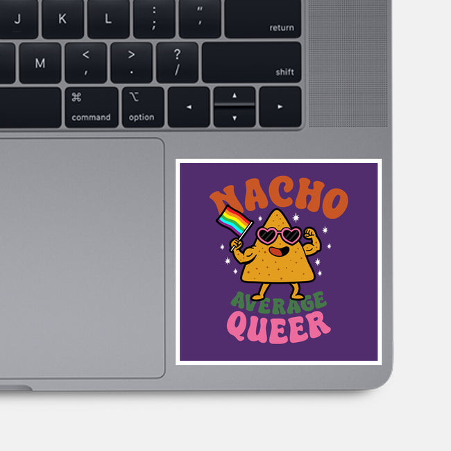 Nacho Average Queer-None-Glossy-Sticker-Boggs Nicolas