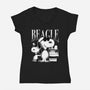 Bootleg Beagle-Womens-V-Neck-Tee-estudiofitas