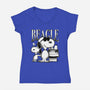 Bootleg Beagle-Womens-V-Neck-Tee-estudiofitas