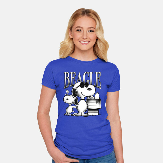 Bootleg Beagle-Womens-Fitted-Tee-estudiofitas