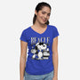 Bootleg Beagle-Womens-V-Neck-Tee-estudiofitas