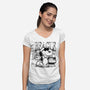 Bootleg Beagle-Womens-V-Neck-Tee-estudiofitas