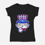 I Want You Right Meow-Womens-V-Neck-Tee-krisren28
