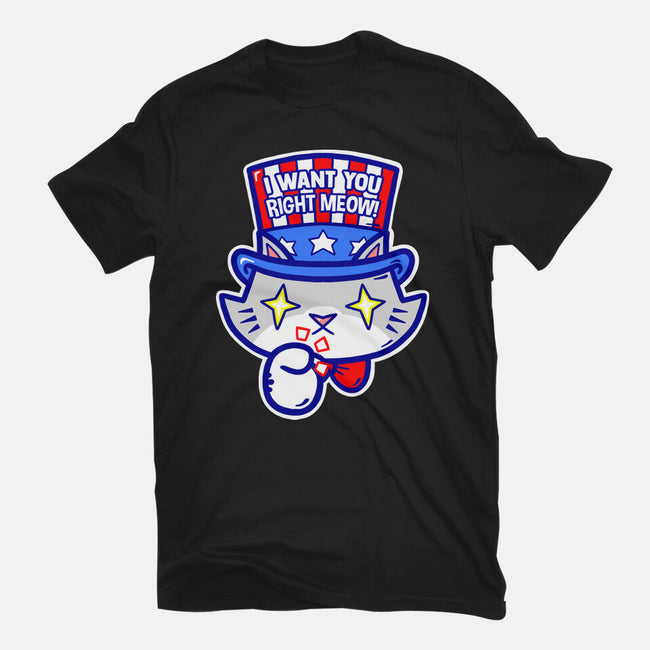 I Want You Right Meow-Womens-Fitted-Tee-krisren28