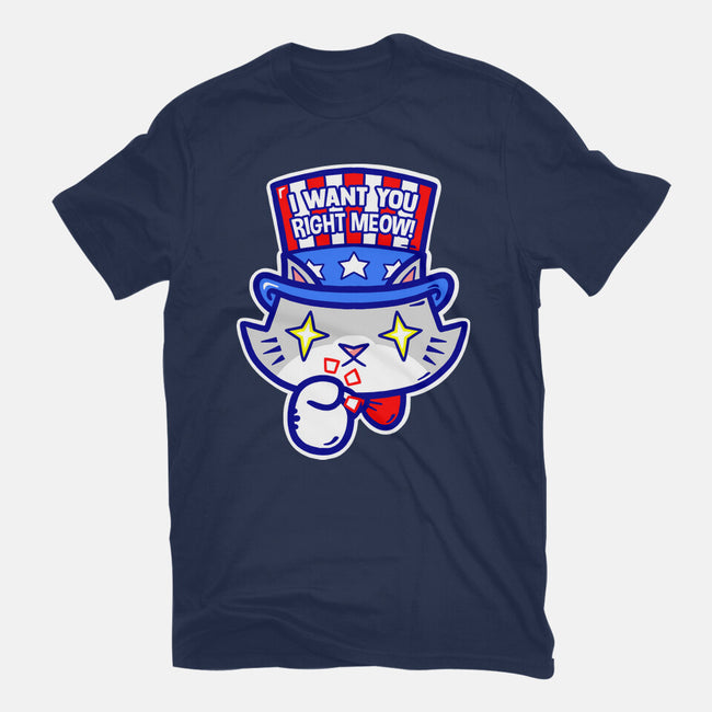 I Want You Right Meow-Womens-Fitted-Tee-krisren28