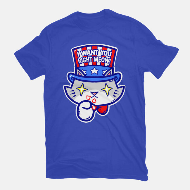 I Want You Right Meow-Womens-Fitted-Tee-krisren28