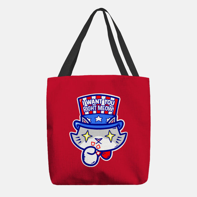 I Want You Right Meow-None-Basic Tote-Bag-krisren28