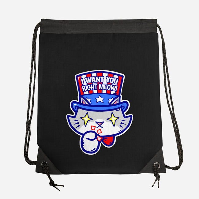 I Want You Right Meow-None-Drawstring-Bag-krisren28