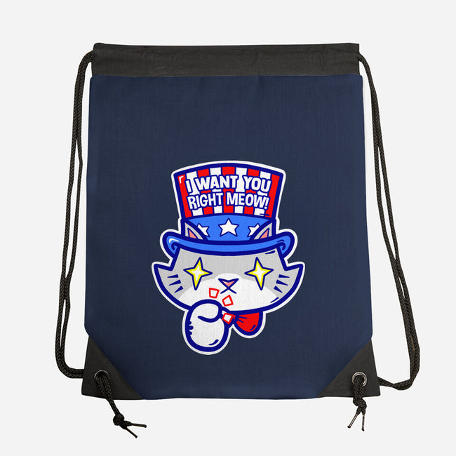 I Want You Right Meow-None-Drawstring-Bag-krisren28