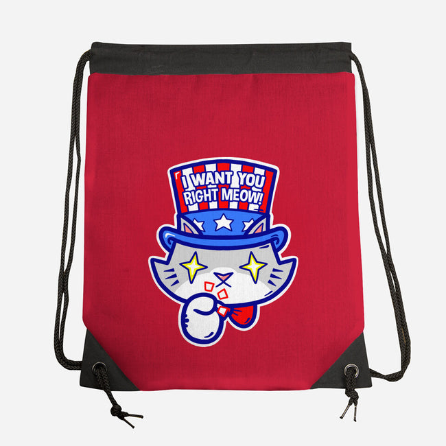I Want You Right Meow-None-Drawstring-Bag-krisren28