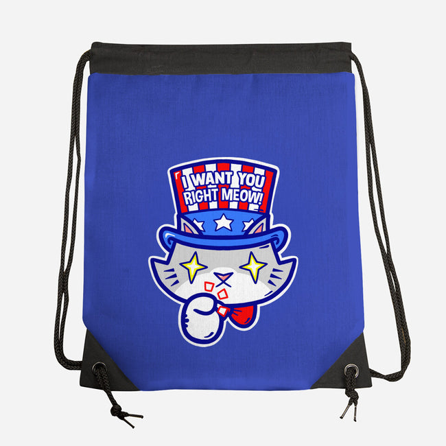 I Want You Right Meow-None-Drawstring-Bag-krisren28