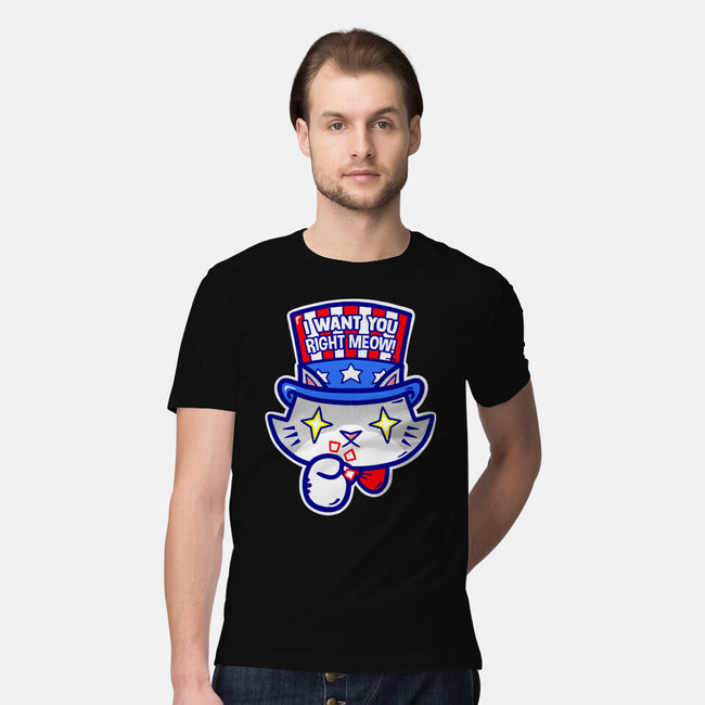I Want You Right Meow-Mens-Premium-Tee-krisren28