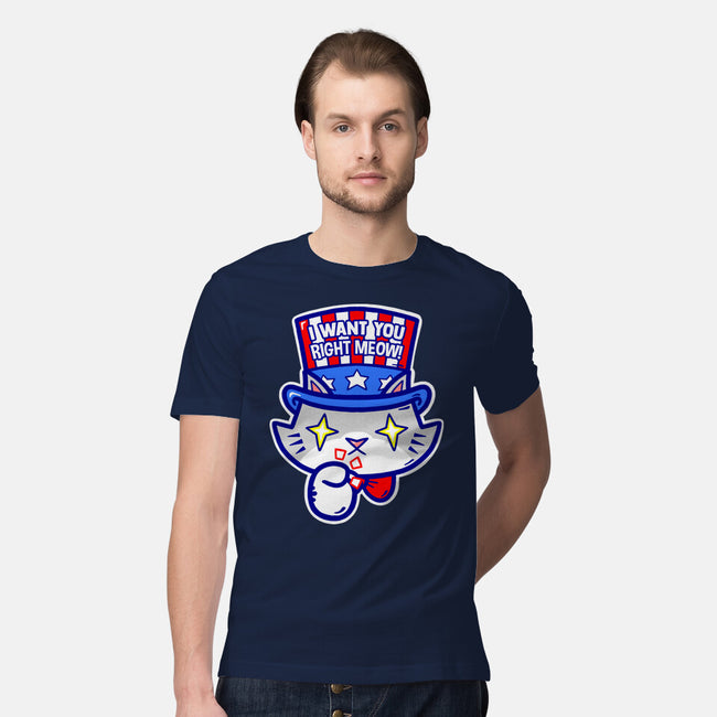 I Want You Right Meow-Mens-Premium-Tee-krisren28