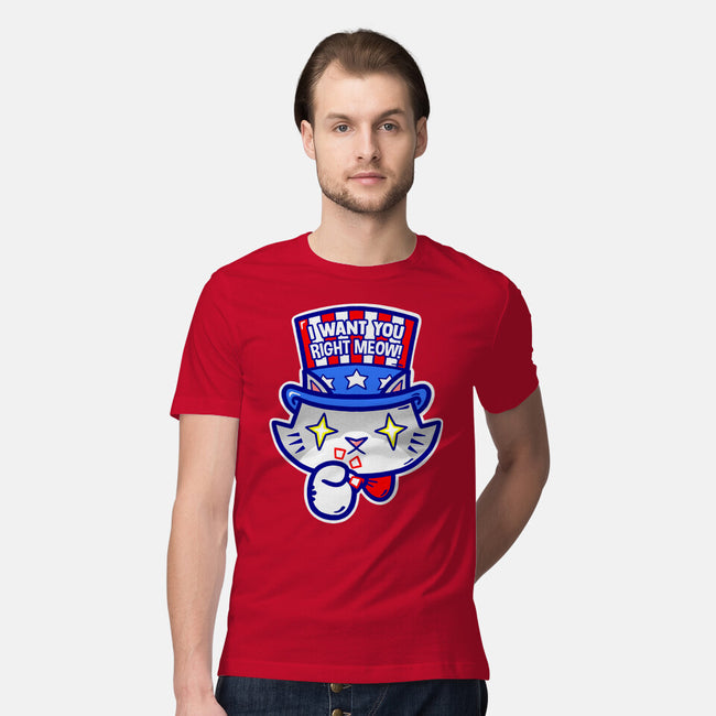 I Want You Right Meow-Mens-Premium-Tee-krisren28