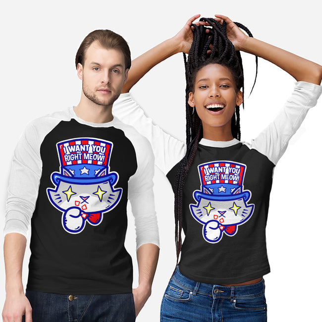 I Want You Right Meow-Unisex-Baseball-Tee-krisren28