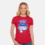 I Want You Right Meow-Womens-Fitted-Tee-krisren28