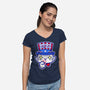 I Want You Right Meow-Womens-V-Neck-Tee-krisren28