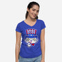 I Want You Right Meow-Womens-V-Neck-Tee-krisren28